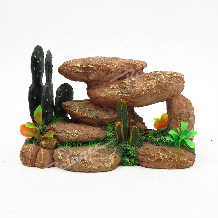 Aquarium Landscape Fish Cave Rocks Decoration for Fish Tank Ornaments , Reptile terrarium decoration Caves Hide Hut