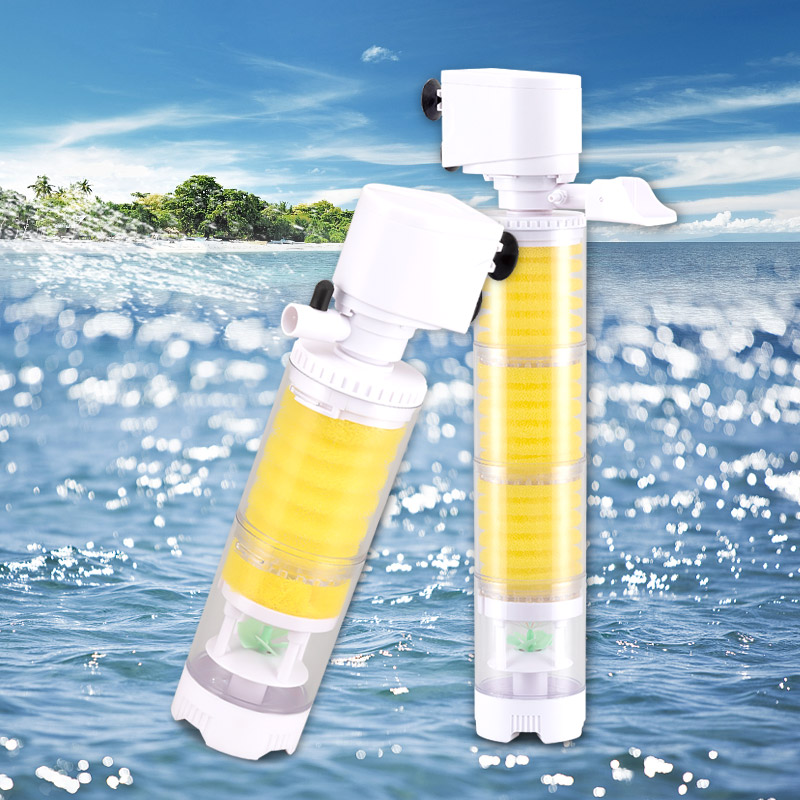 Fish poop separator filter fish tank aquarium internal sponge filter
