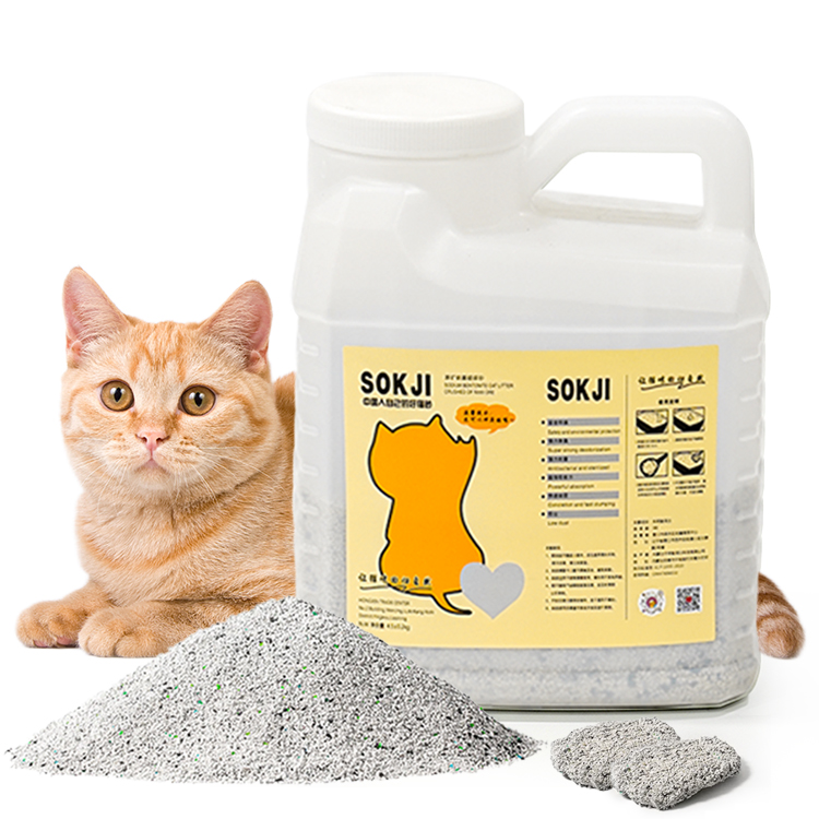 Muawu Factory Eco-Friendly Bentonite Cat Litter Sand Low Dust Absorb Water Fast crushed small particles raw ore Cat Litter