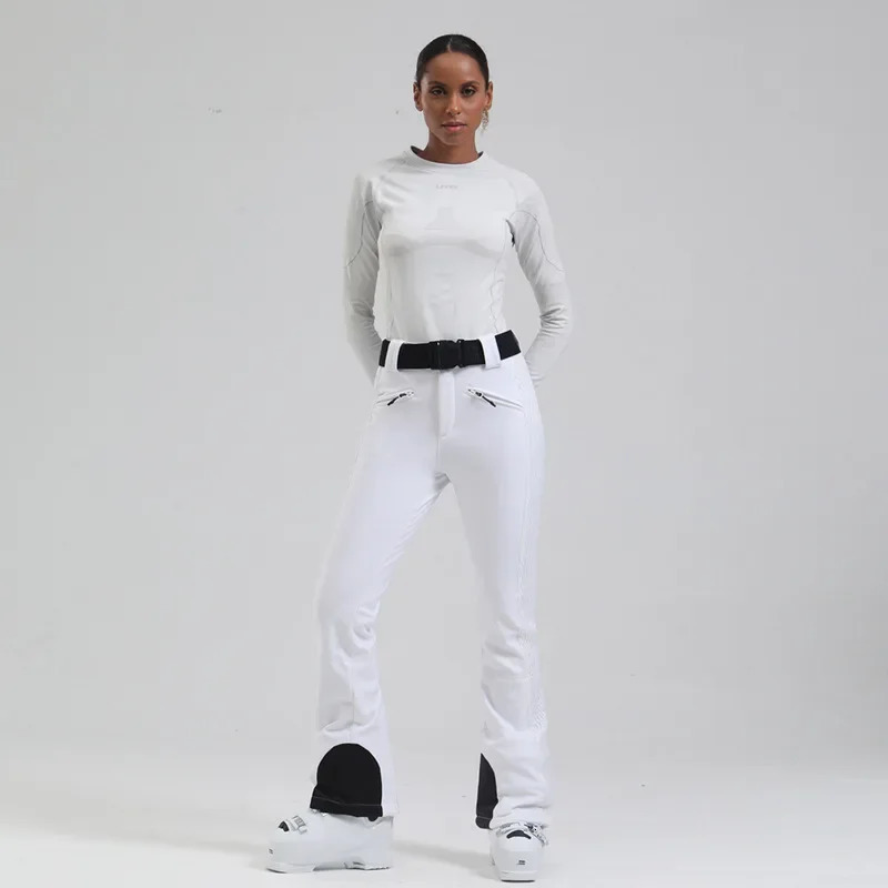 Skiing Pants Women Sport Ski Overall Windproof Waterproof Snow Clothing Mountain Slim Snowboard Wear Winter Ski Trousers 241125