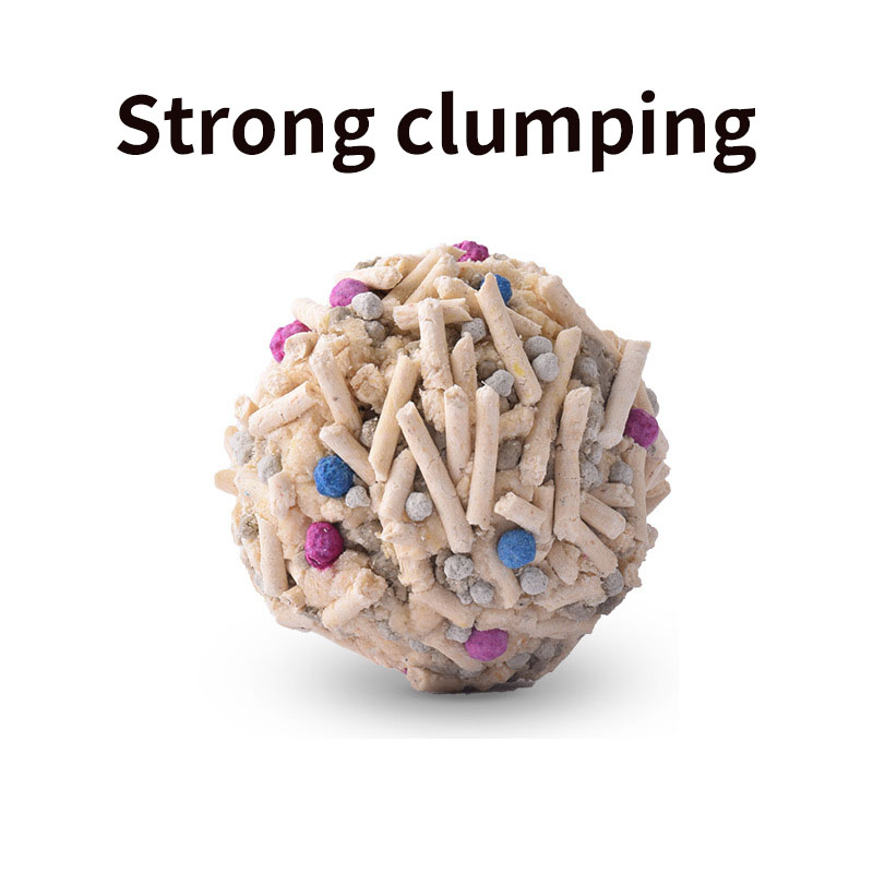 Factory Hot Clumping Cat Sand Strong Agglomeration And Deodorization Ball shape Deodorizer Beads Bentonite Tofu Cat Litter