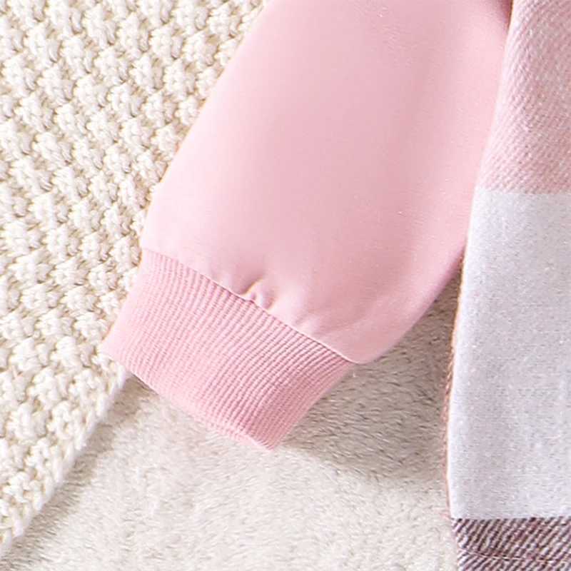 Clothing Sets Toddler Boy Girl Outfit Set Plaid Hoodie with Matching Trousers Long Sleeve Button-up Top Kids Clothing Set for Fall Winter H241126
