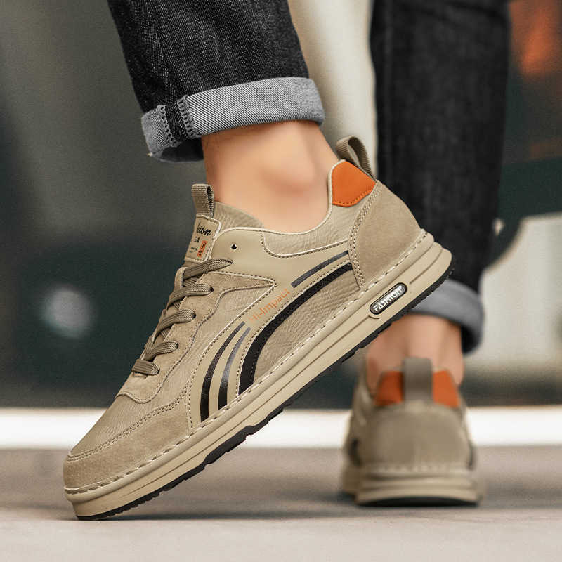 High Quality Mens shoes summer versatile casual flat shoes mens high-end sense mesh soft sole sports running Forrest Gump shoes T241126