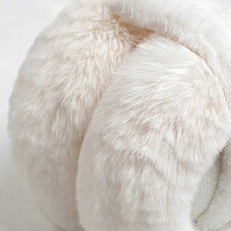 New Earmuffs Womens Winter Cute Foldable Simple Ear Cover Ear Protection Korean Version Warmth Plush Warm Anti-freeze EartipsXJ241126