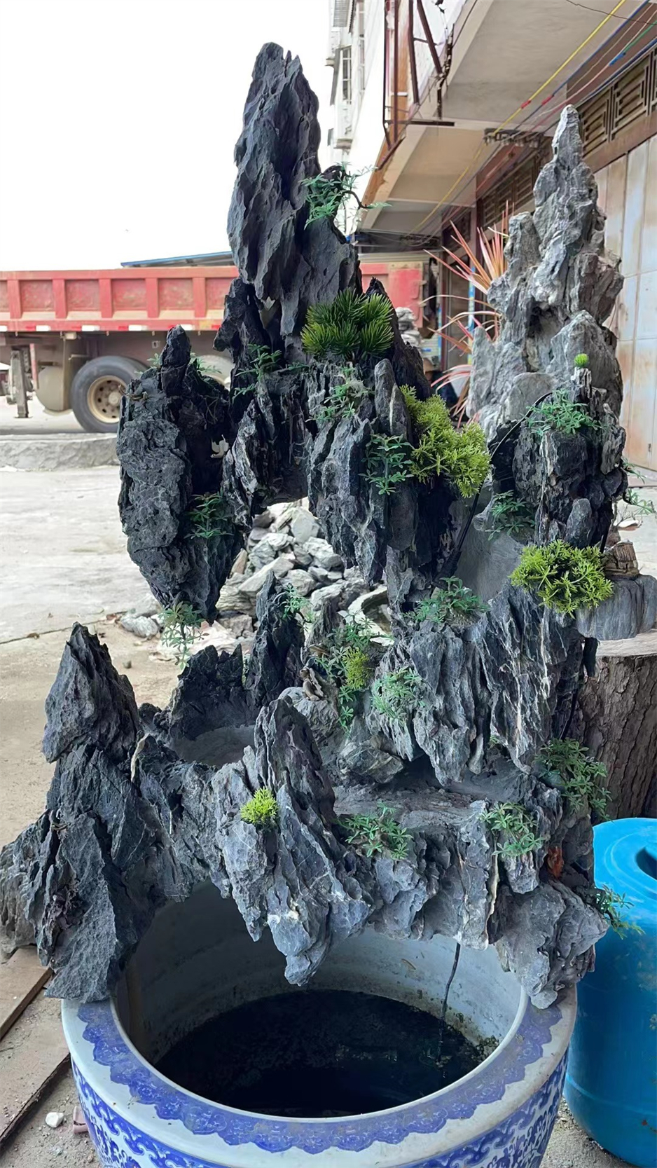 Acid Wash Decoration Garden Landscaping Ornament Dragon Rocks garden Seiryu Stones