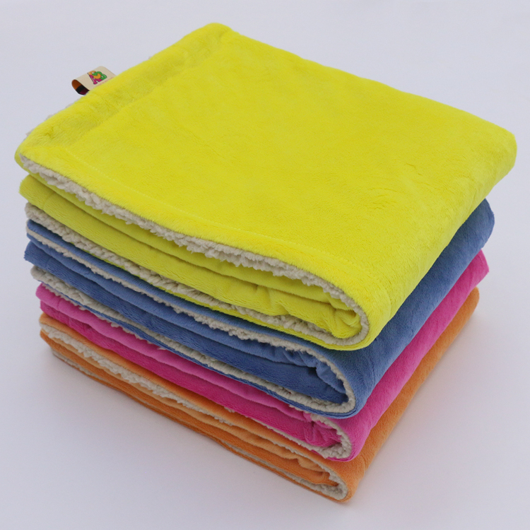 100% polyester 31 colors sherpa material cozy pet dog blanket