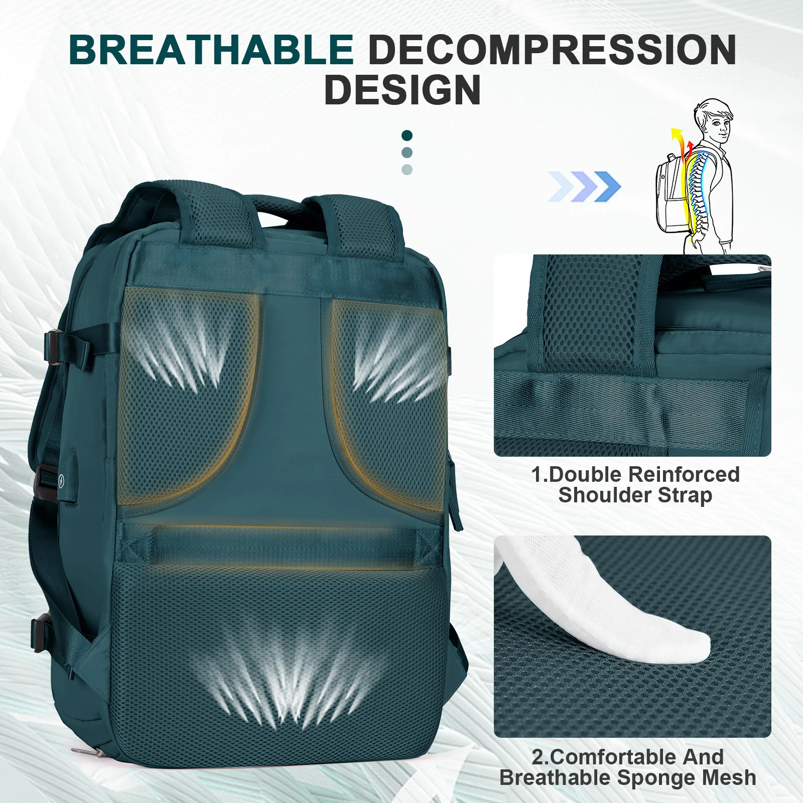 Large Travel Backpack For Women Men Carry On Backpack Travel Backpack Carry On Flight ApprovedBackpack For Travel Hikking 241114