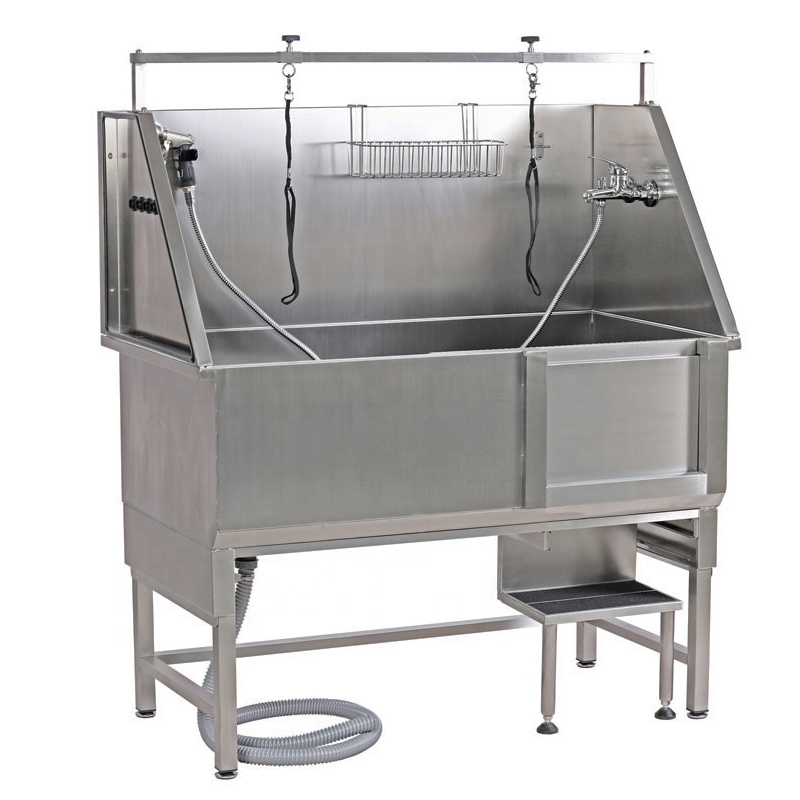Dog groom bath tub aeolus dog wash tub multifunction pet bath tub Stainless steel bathtub dog cat grooming bathing and shower