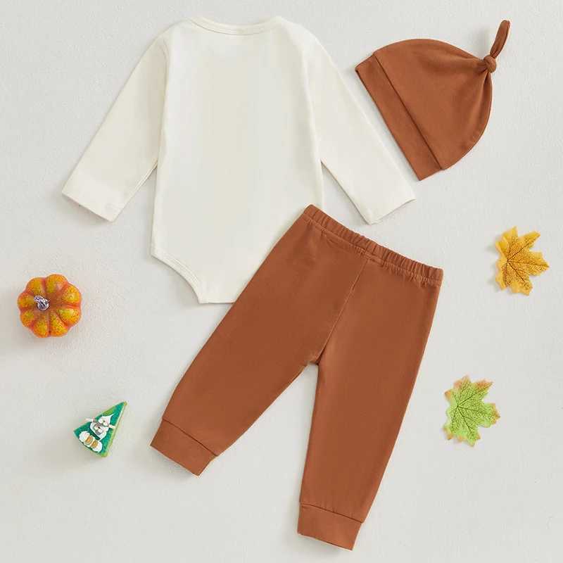 Clothing Sets Thanksgiving Baby Boy Outfit with Plaid Shirt Suspender Pants and Bowtie Set Fall 3 Piece Clothes for Infants H241126