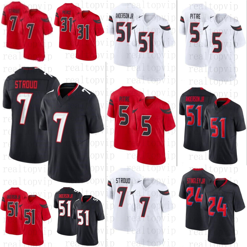 CJ Stroud Tank Dell Derek Stingley Jr Football Jersey Will Anderson Nico Collins Devin Singletary Dameon Pierce Jalen Pitre John Metchie III Dalton Schultz