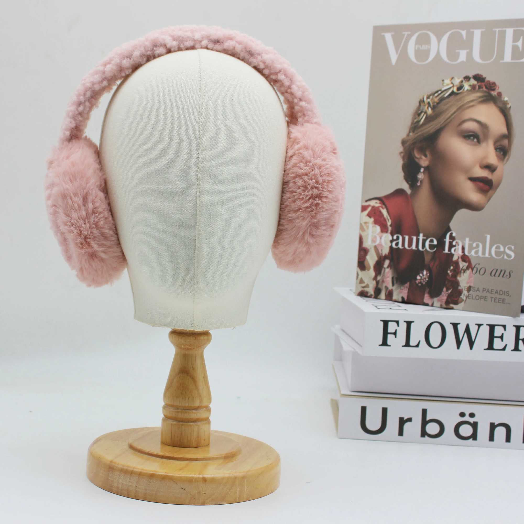 Hatzzi sherpa rabbit fur warm earmuffs suitable for womens fluffy fashionable and cute ohren w rmer damen W241126