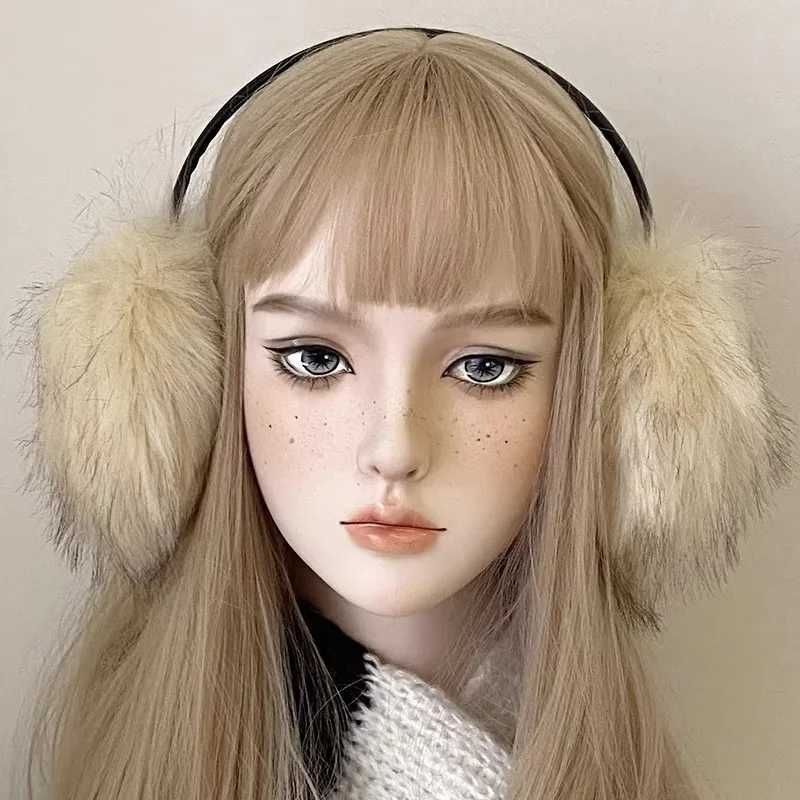 Faux Fur Earmuffs Winter Warm Earm Muffs Haiand Windproof Ear Wr Plush Earplugs Cold Protection Y2k Woman Ear CoverXJ241126