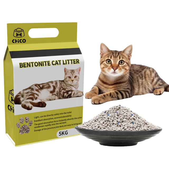 Cat litter Manufacturer Strong Clumping Flushable Odour Lock Sodium Activated Plant Bentonite Cat Litter