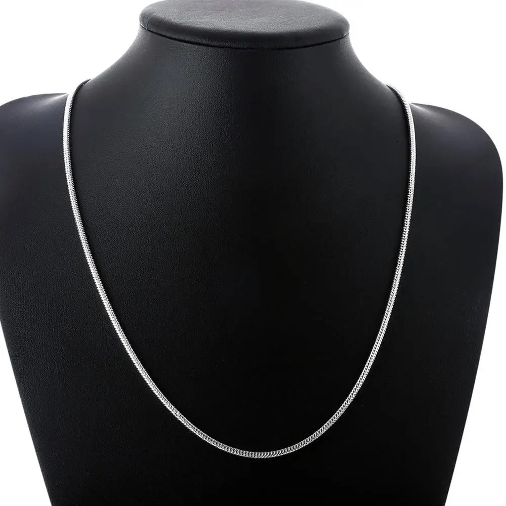 2060cm 925 Sterling silver m Snake Chain Necklace Bracelet For Woman Man Wedding Engagement Jewelry charms cute 241125