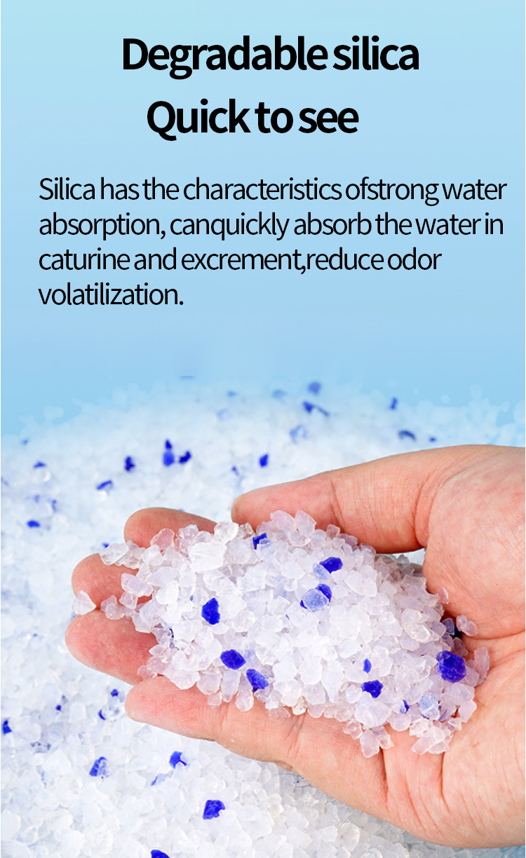 Wholesale High Quality 10L Silica Gel Cat Litter Highly Absorbent Silicone Crystal Cat Litter