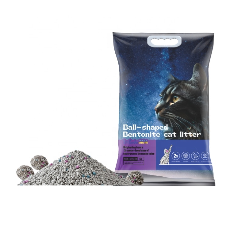 Manufacturer wholesale pet products bentonite cat litter best selling bulk lavender kitty litter