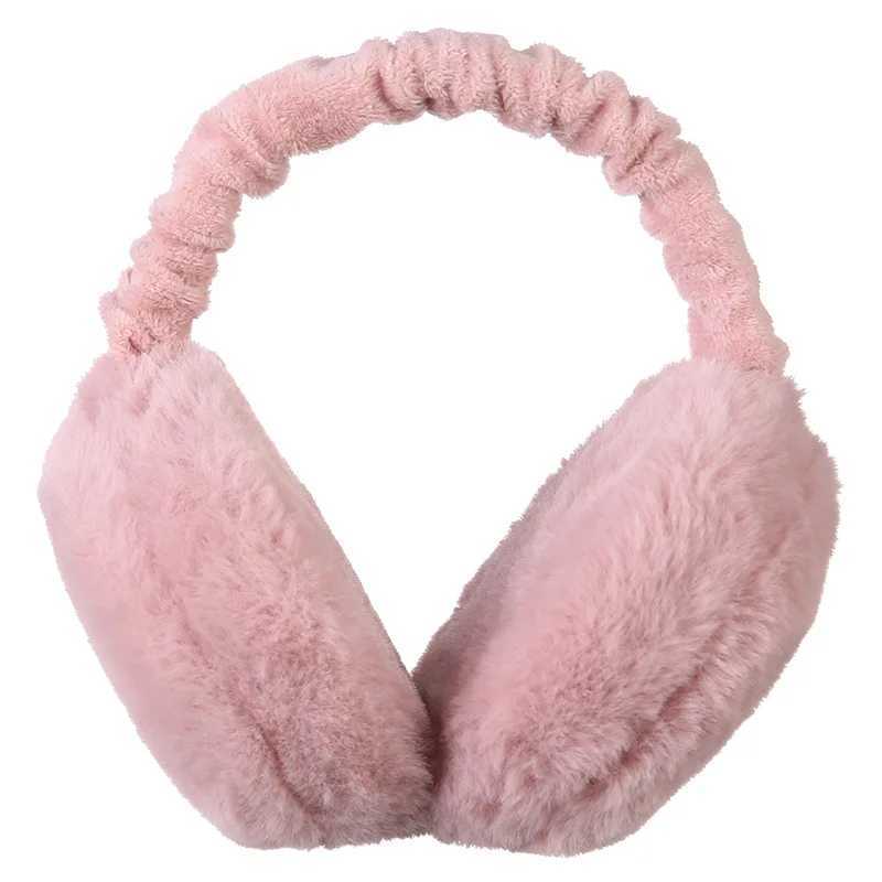 Hot selling Winter Plush Earmuffs for Womens Kids Outdoor Thicken Warm Cold Proof Soft Fluffy Cute Faux Fur Folding EarflXJ241126
