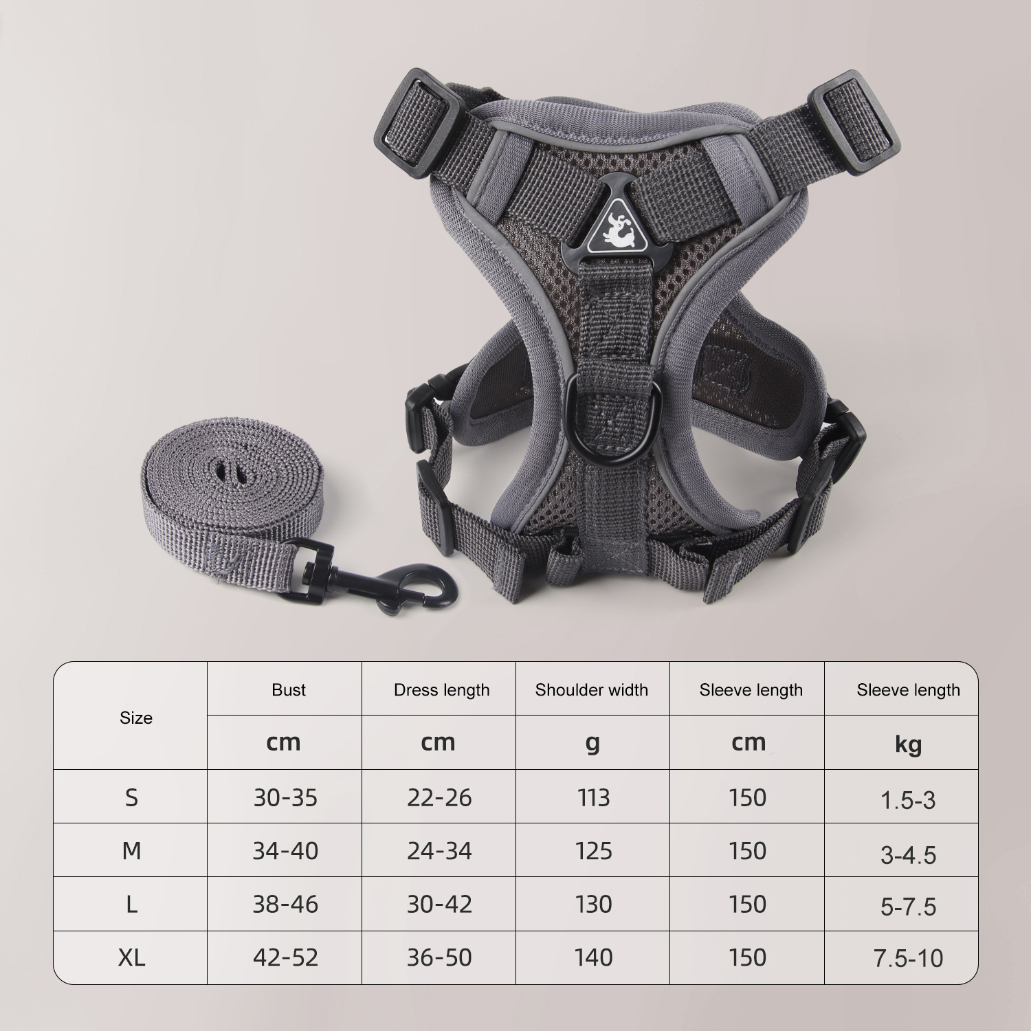 New Design Adjustable No Pull Front Clip Reflective Soft Clip Dog Padded Vest Dog Pet Harness for Big Dog