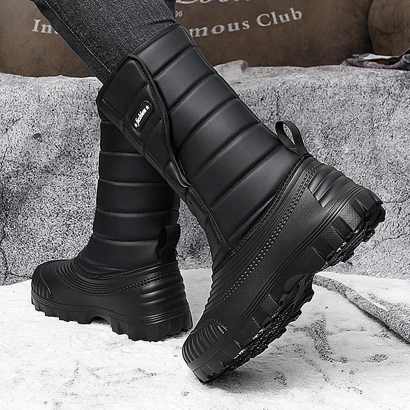 Mens warm winter boots waterproof outdoor fishing and hunting boots mens snow boots 241126