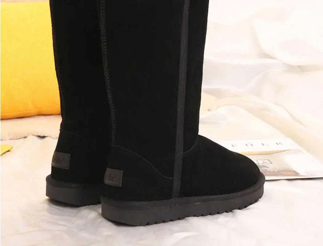 Women Classic Ladies Girls Winter Snow Boots 2024 Waterproof Warm Genuine Leather Fur Australia Plus Velvet Knee High Winter 241126