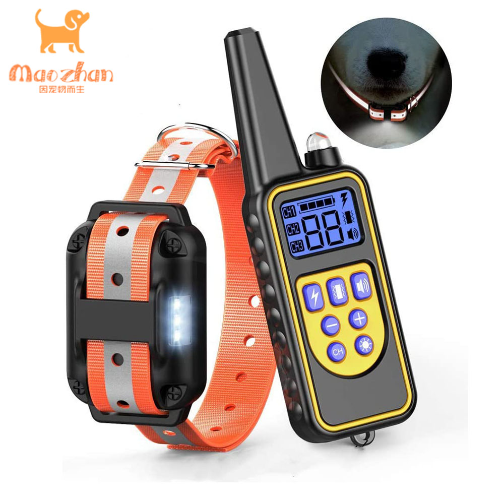 China Wholesale Pet Waterproof Electric Smart Remote Stick No Bark Dog Slave Shock Training Collar