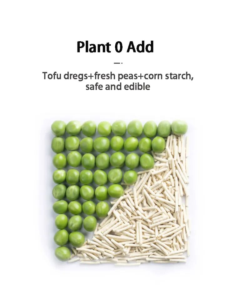 99.9% Dust-free Flushable Lightweight Natural Tofu Cat Litter Odor Control Clumping Cat Litter Tofu Cat Litter