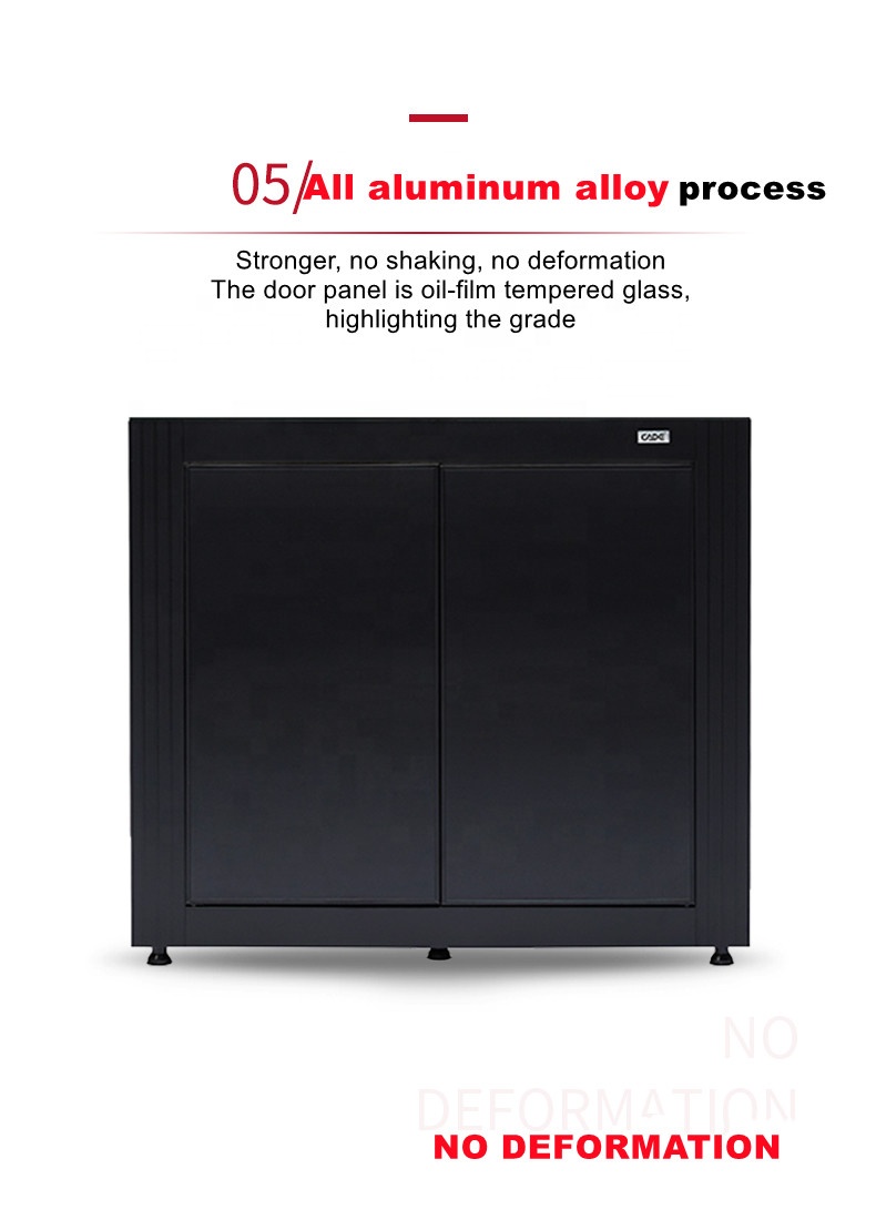 96L 25Gallon CADE Super Clear Glass Aquarium Living Room Professional Fish Tank With Bottom Cabinet