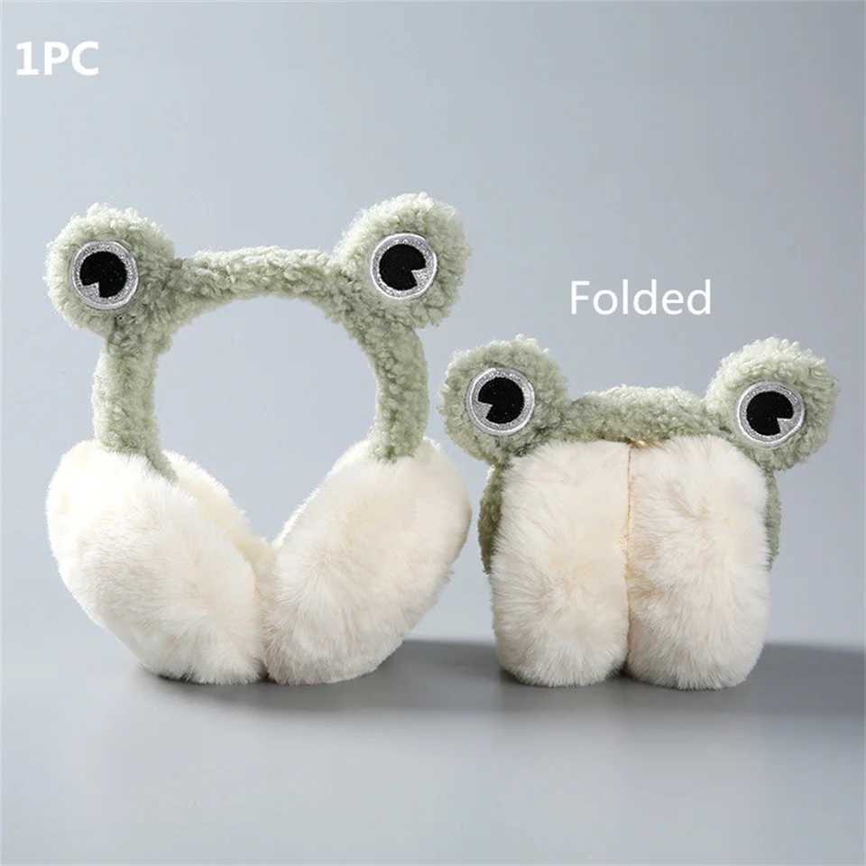 Cute Bear Ears Plush Earmuffs Children Cartoon Animals Winter WarmEar Warmers Women Men Faux Furry Earmuffs Headband Ear CoversXJ241126