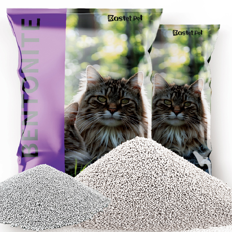 Wholesale price Classic design 5L 10L 25L 10KG Low Tracking Bentonite Clumping Colorful Cat Litter sand