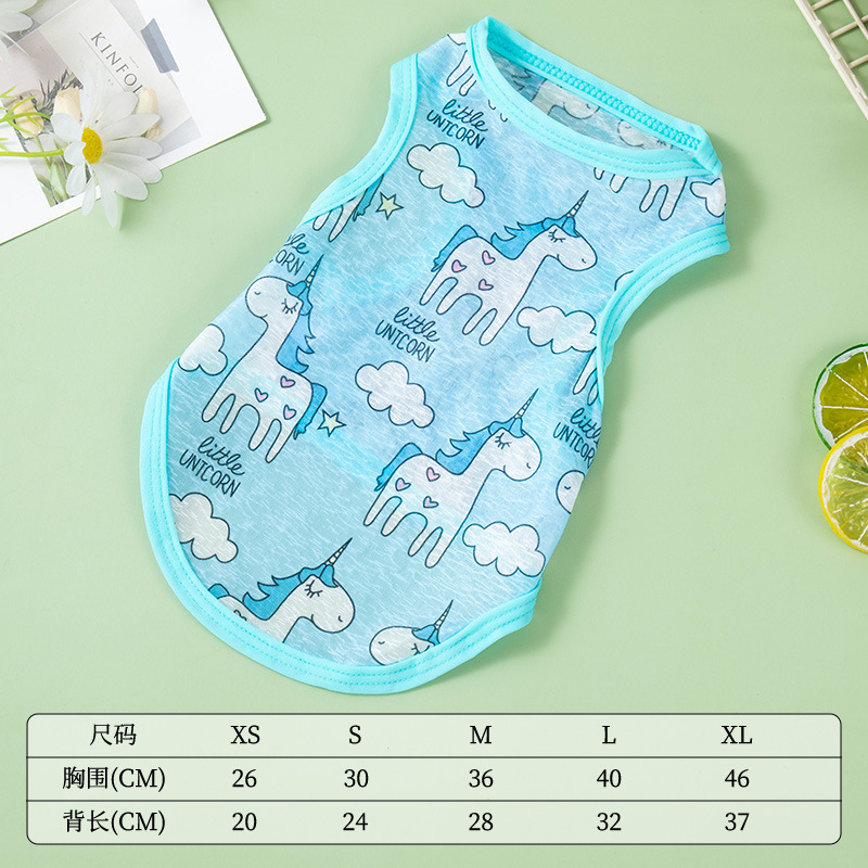 Spring summer thin cartoon printed vest with various patterns polyester sunscreen clothing