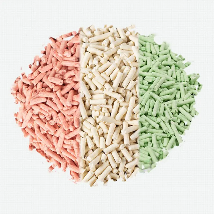Tofu Cat Litter with 99% Dust Free Low Tracking Soluble in Water Strong Clumping Tofu Cat Litter