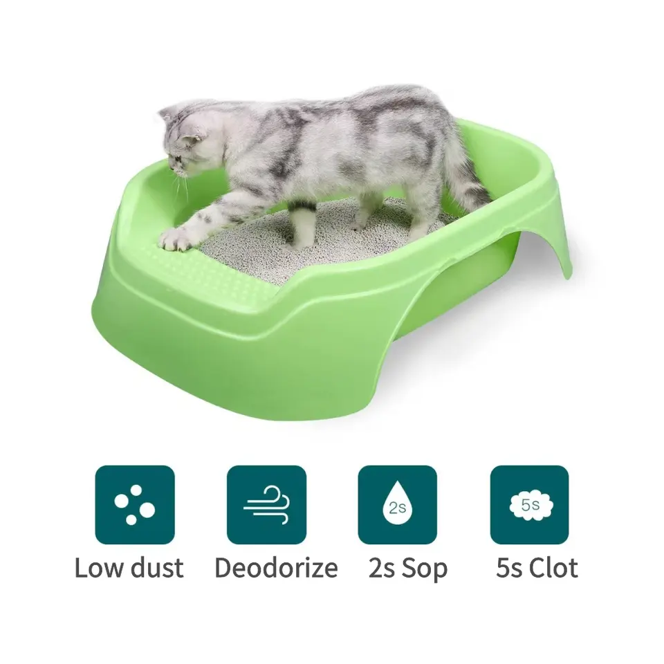 2023 New Natural Bentonite Cat Sand Eco-friendly Dust Free Natural Bentonite Clay for Cat Litter