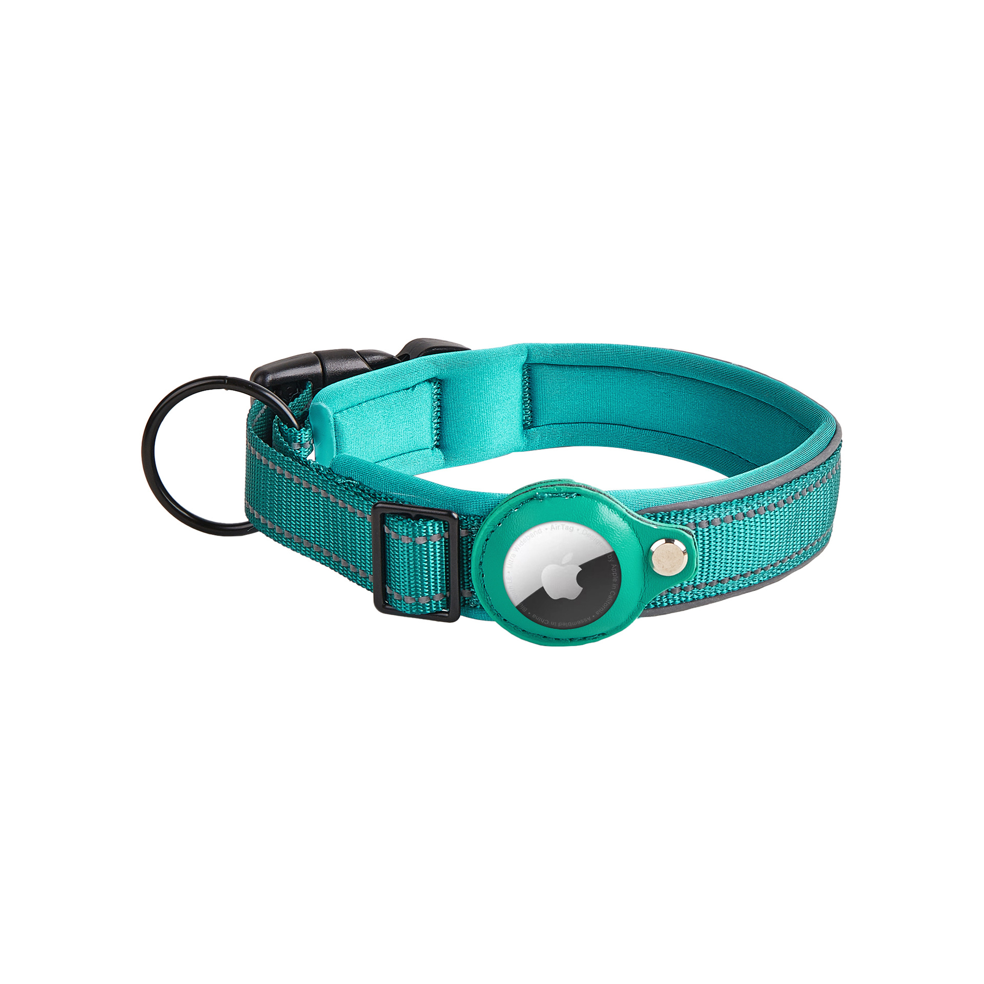 Adjustable Small Size Nylon Collar Adjustable Airtag Reflective Waterproof Pets featuring Animal Pattern Personalized Lace