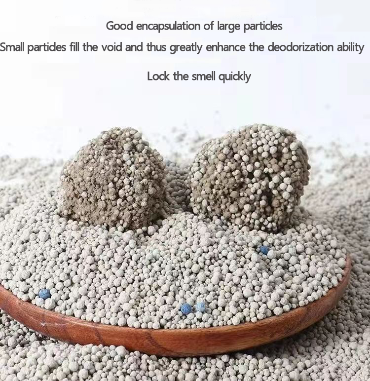 natural ecological aroma Fine grained bentonite super absorbent low duct bentonite cat litter