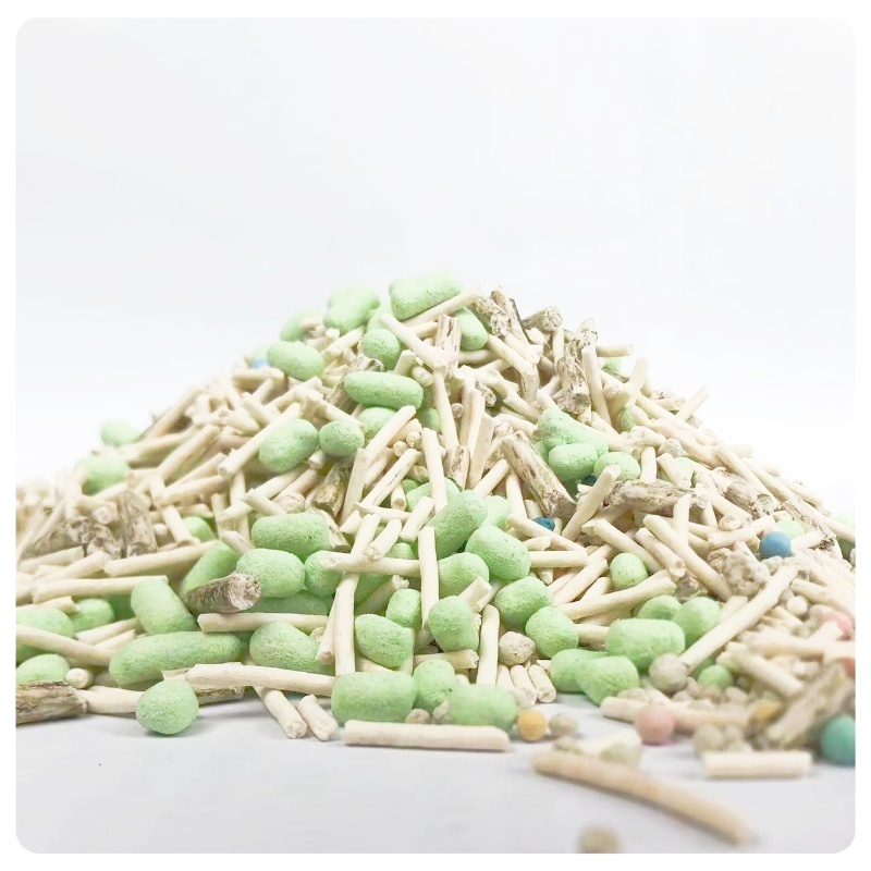 Customizable Mixed Polymer Cat Sand Degradable Dust-free Clumping Mixed Tofu SAP Cat Litter