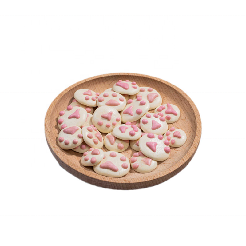 Pet handmade snacks cat claws sweetheart milk slices soluble beans cats and dogs factory direct sales and wholesale