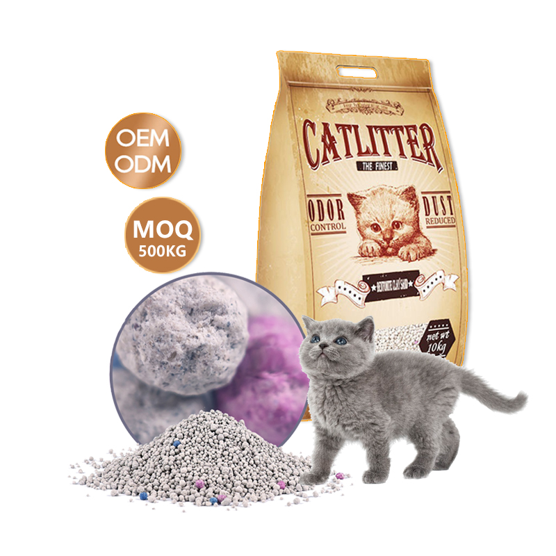Free samples, new product launched, soluble in water, 5L 10L, customized packaging, dust-free bentonite cat litter
