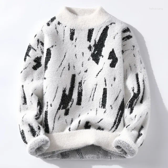 Men's Sweaters 2024 Brand Clothing High Quality Fashion Sweaters/Male Loose Casual Knitted Pullover/Man Round Neck