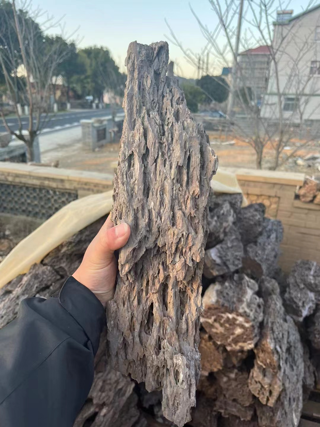 colorful grey and pink color 15-60cm Dragon Rock Aquariums Decoration Aquascaping Stone For Aquarium