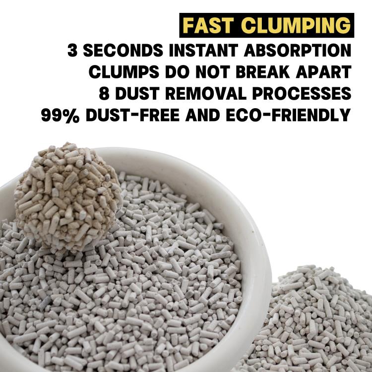 OEM low price Strip Bentonite cat litter sand easy scoop bentonite cat litter premium Bentonite Cat Litter bulk
