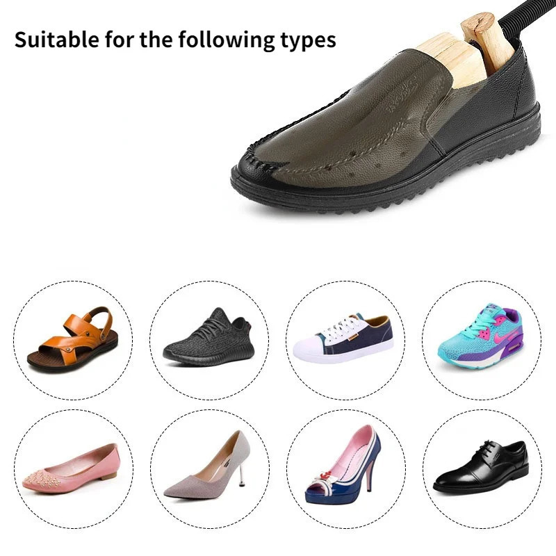 1 stretch wooden shoe tree frame wooden adjustable flat pump shoe extender tree size S/M/L 241126
