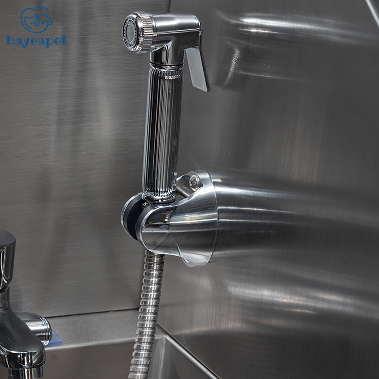 Manufacturer high quality stainless steel non slip footwear Pet SPA Shower Electric lifting pet grooming tub With lifting door
