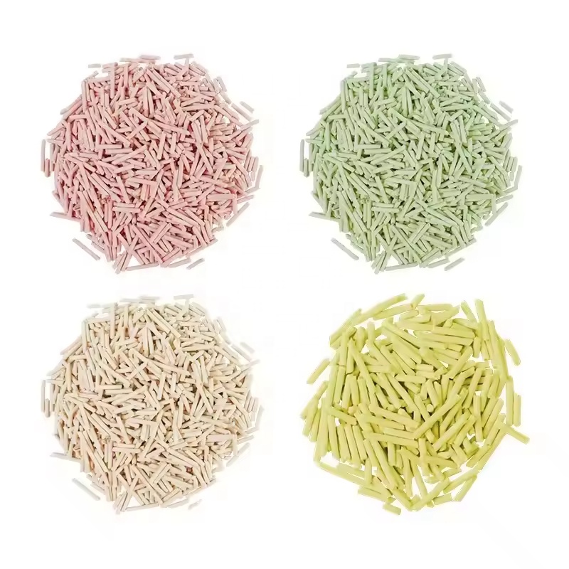 OEM/ODM Customized Dust Free Cat Sand Biodegradable 6L Scented Multiple Colors Soluble Plant Tofu Cat Litter