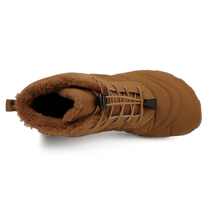 Winter Boots for Men Women Snow BareFoot Outdoor Non-slip Warm Fur Casual Sneakers Plus Size Ankle Boots Hiking Shoes 241125