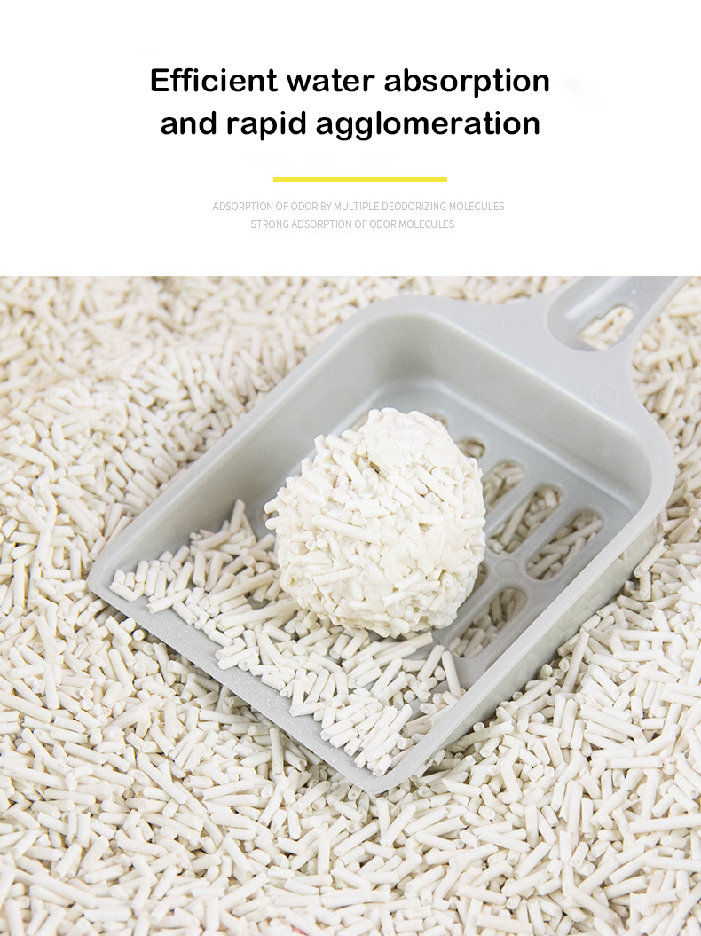 Food grade corn starch natural tofu cat litter without additives and dust , high-end customizable tofu cat litter