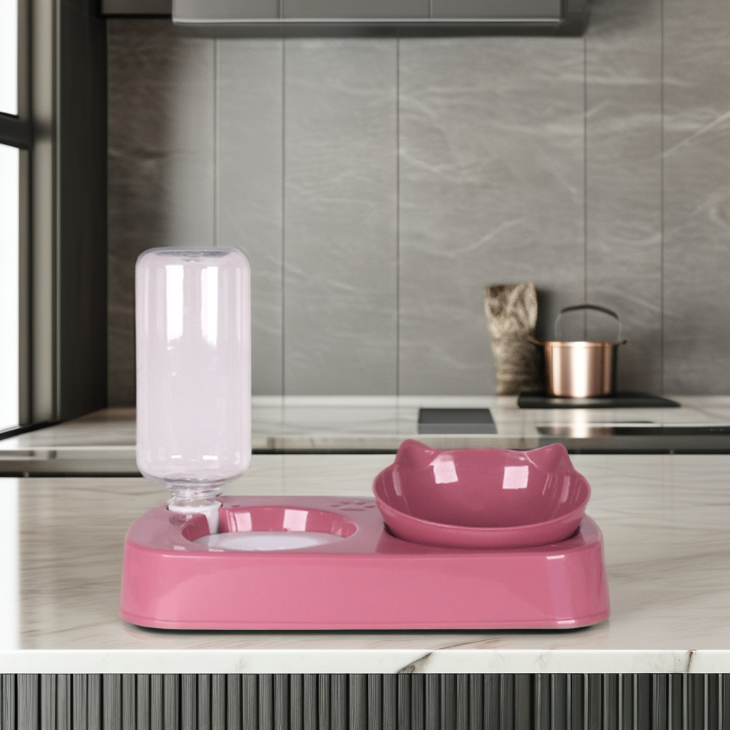 New on the market Sturdy and beautiful 2 in 1 pet cat bowl