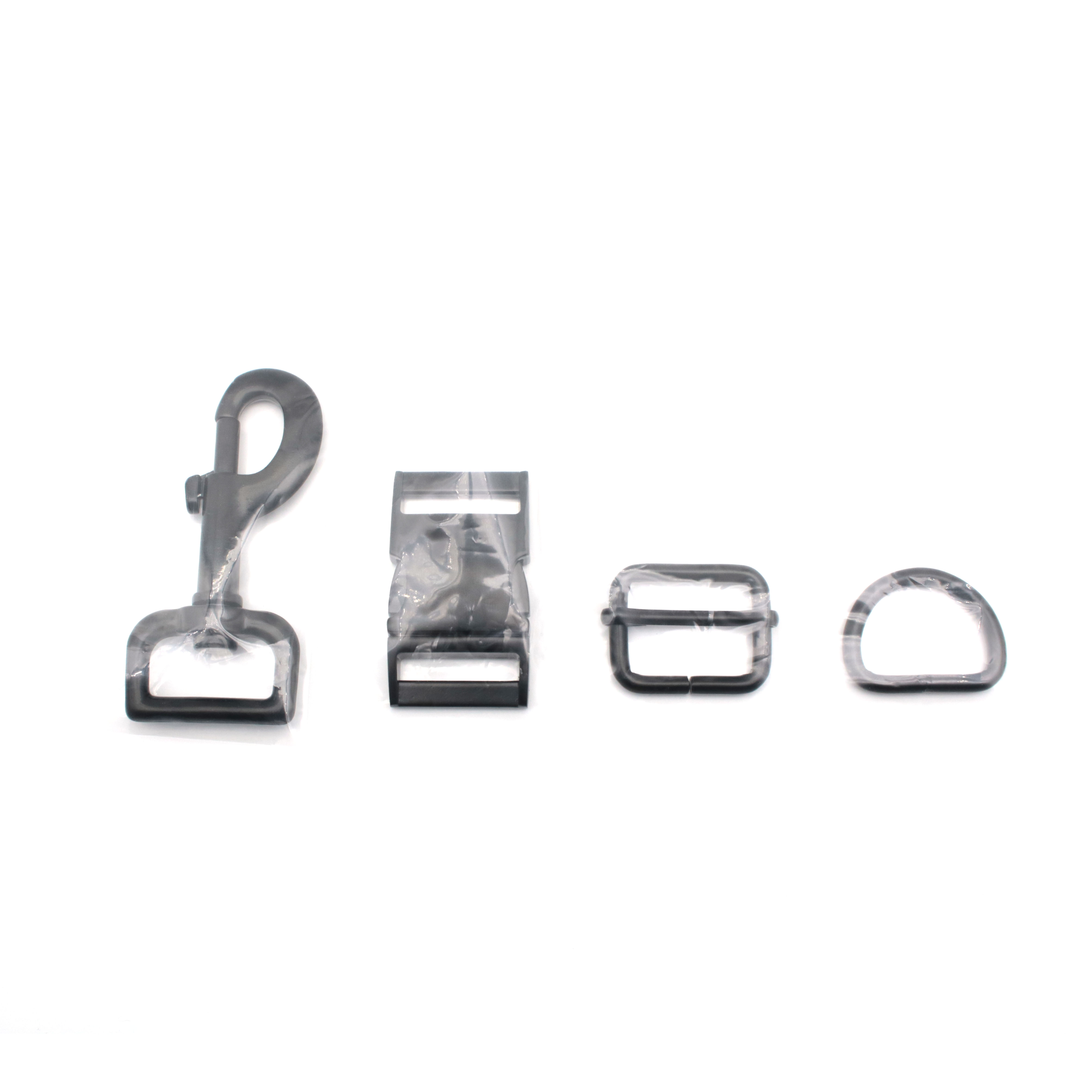 DDP In Stock High Quality 25mm Matt Black Trigger Swivel Snap Hook Quick Release Metal Buckle 25mm Dog Collar Hardware Metal