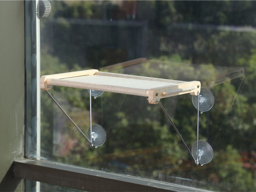 Sunbath Mounted Cat Window Perch cat hammock window with strong suction cups pet hammock bed