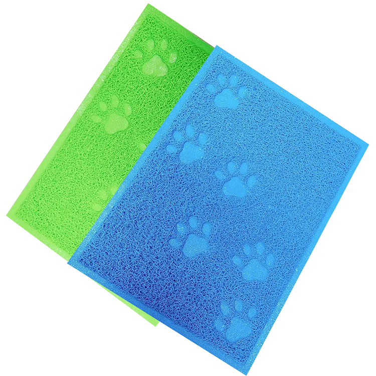 Pet feeding mat for dogs cats, waterproof pvc floor mat for food and water under bowl easy clean non-slip cat litter mat