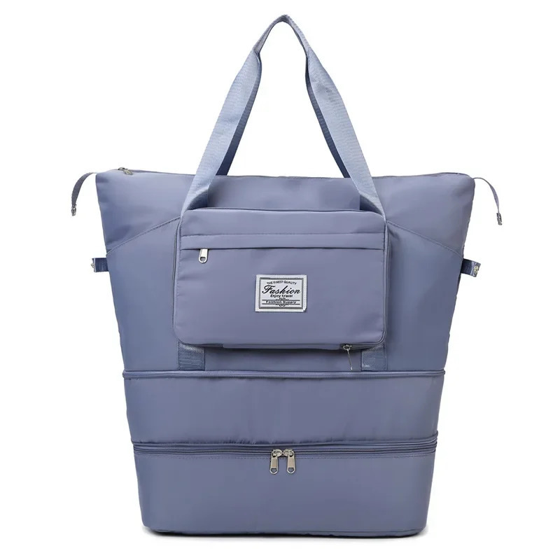 Waterproof Portable Travel Bag Expandable Handbag Nylon Large Capacity Short Distance Luggage Bag Sports and Fitness Bag 241114